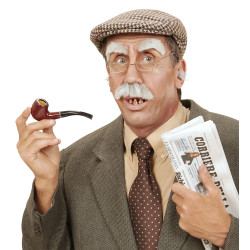 Latexové zuby starého muža